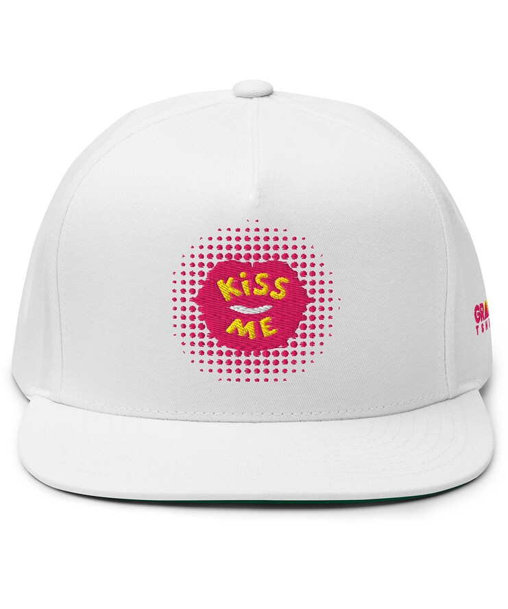 Flat Bill Cap - Kiss Me | Hat | Buy Online | GRAPHIC T-SHIRTS