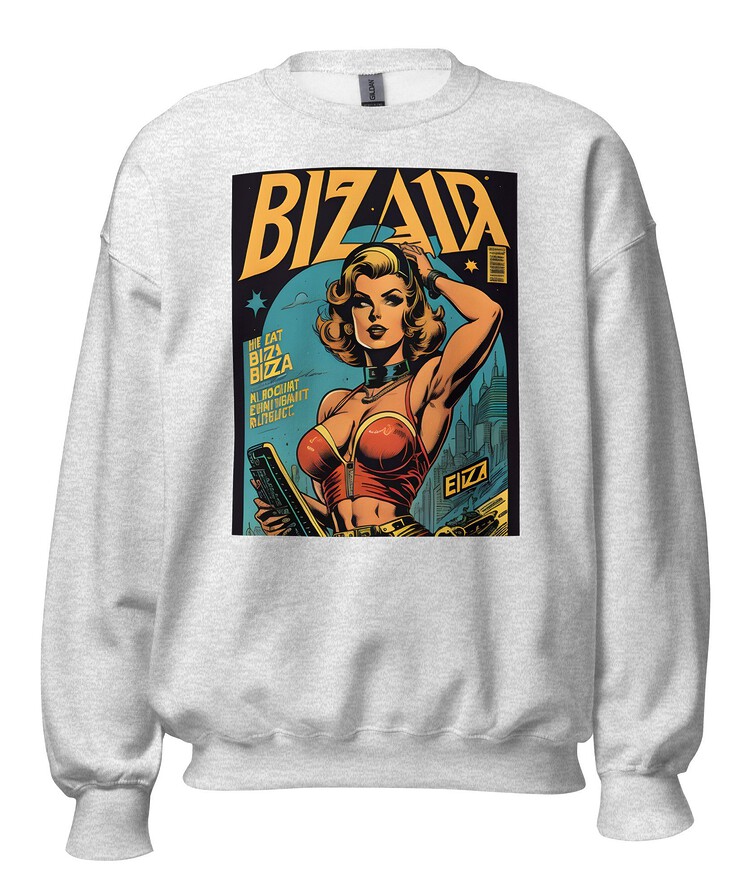 Unisex Crew Neck Sweatshirt - Ibiza Night Club Heroes Comic Series v.11 | Sweatshirt | Buy Online | GRAPHIC T-SHIRTS