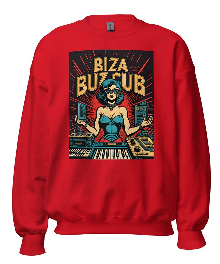 Unisex Crew Neck Sweatshirt - Ibiza Night Club Heroes Comic Series v.21 | Sweatshirt | Buy Online | GRAPHIC T-SHIRTS
