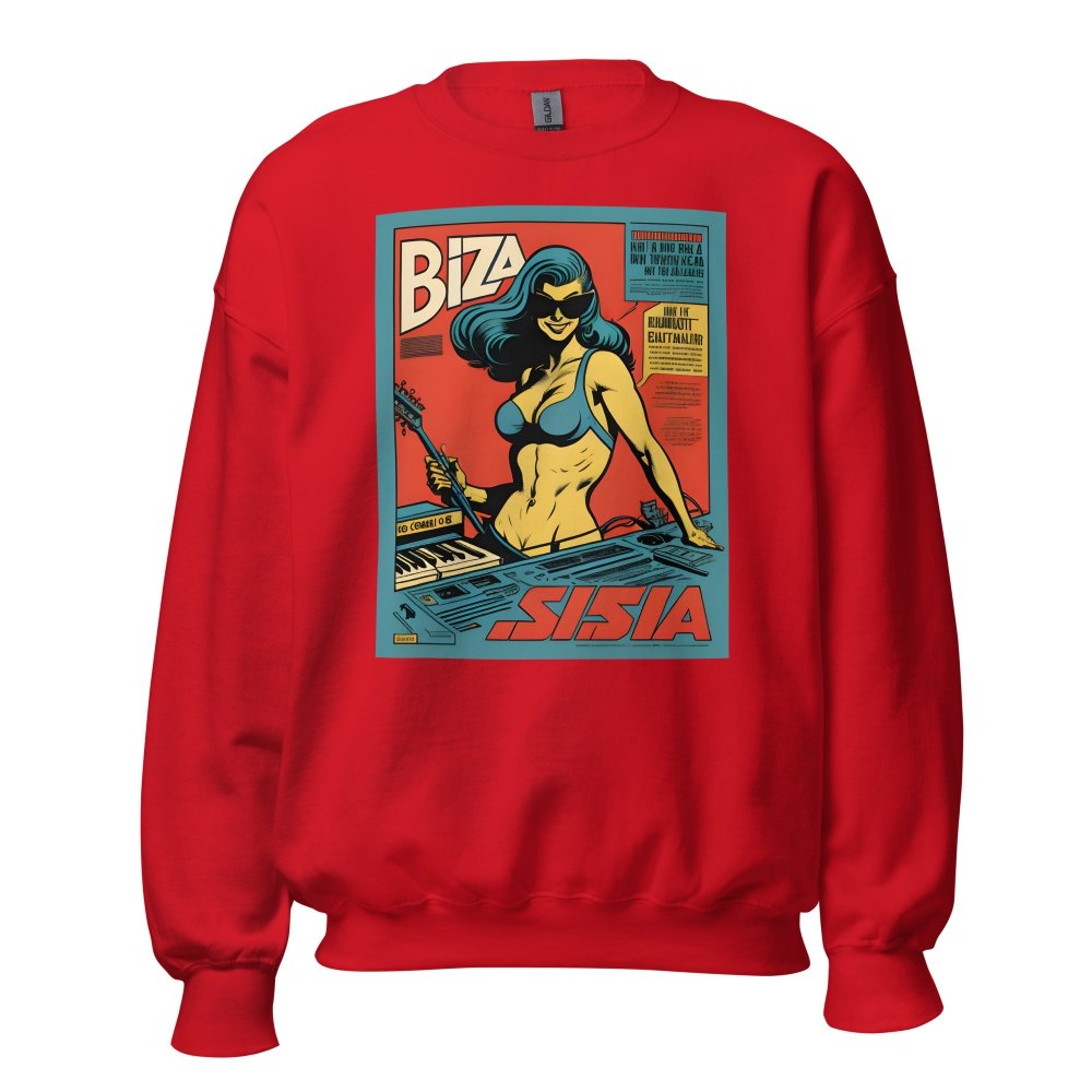 Unisex Crew Neck Sweatshirt - Ibiza Night Club Heroes Comic Series v.14 — GRAPHIC T-SHIRTS