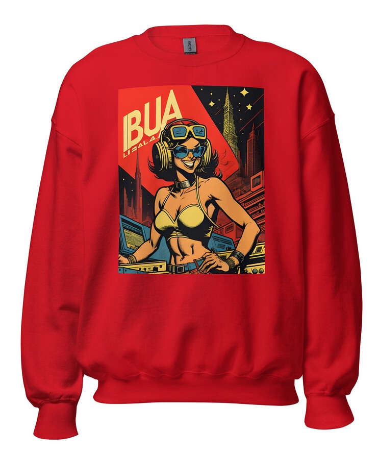 Unisex Crew Neck Sweatshirt - Ibiza Night Club Heroes Comic Series v.4 | Sweatshirt | Buy Online | GRAPHIC T-SHIRTS