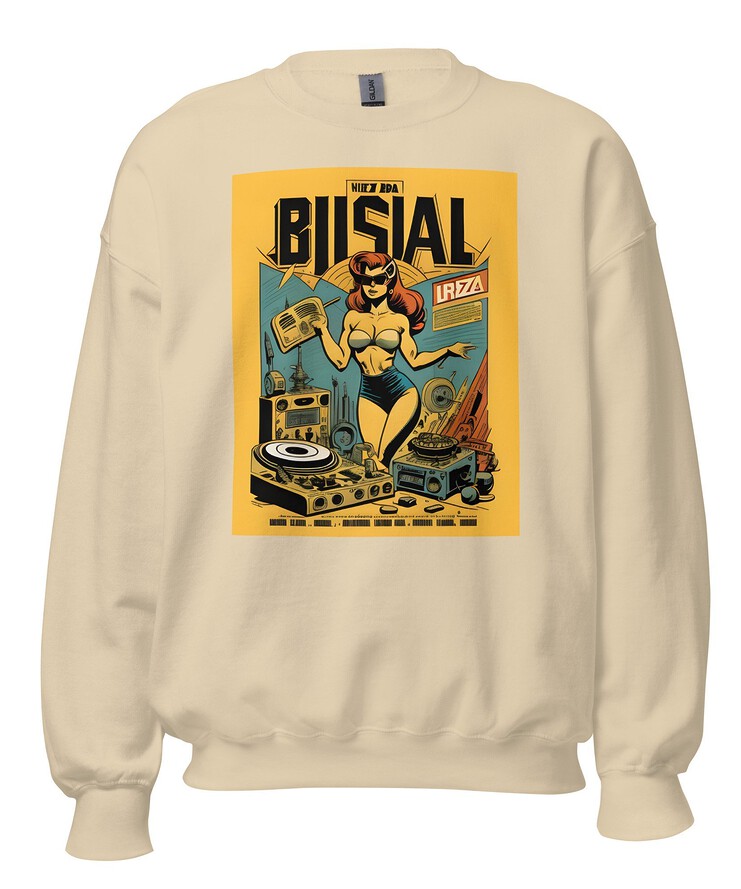 Unisex Crew Neck Sweatshirt - Ibiza Night Club Heroes Comic Series v.24 | Sweatshirt | Buy Online | GRAPHIC T-SHIRTS