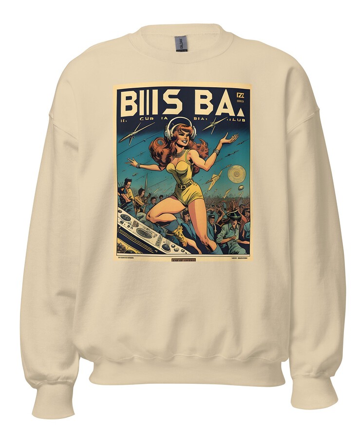 Unisex Crew Neck Sweatshirt - Ibiza Night Club Heroes Comic Series v.20 | Sweatshirt | Buy Online | GRAPHIC T-SHIRTS