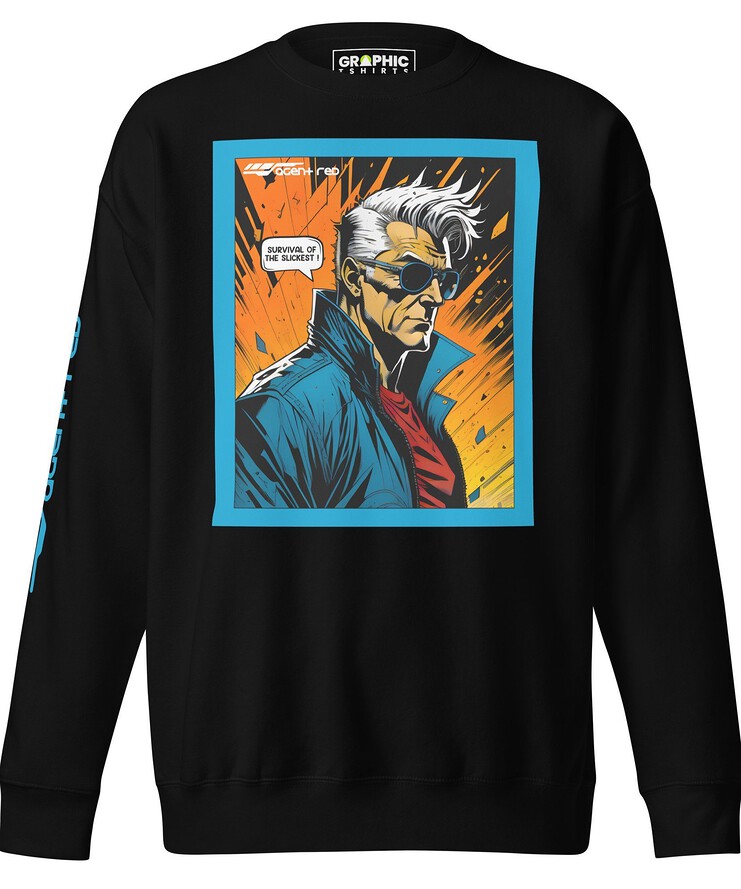 Unisex Premium Sweatshirt - Agent Red Cyberpunk Series v.18 | Sweatshirt | Buy Online | GRAPHIC T-SHIRTS