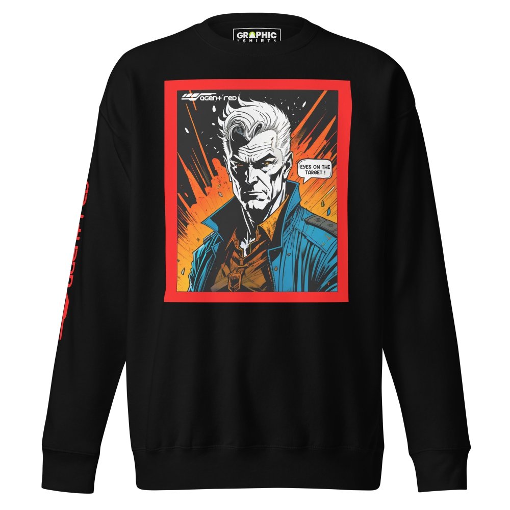 Unisex Premium Sweatshirt - Agent Red Cyberpunk Series v.12 — GRAPHIC T-SHIRTS