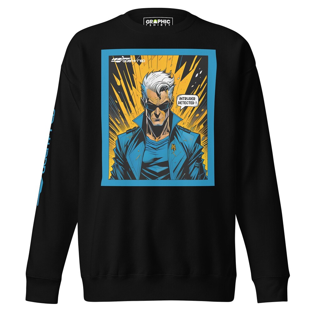 Unisex Premium Sweatshirt - Agent Red Cyberpunk Series v.6 — GRAPHIC T-SHIRTS