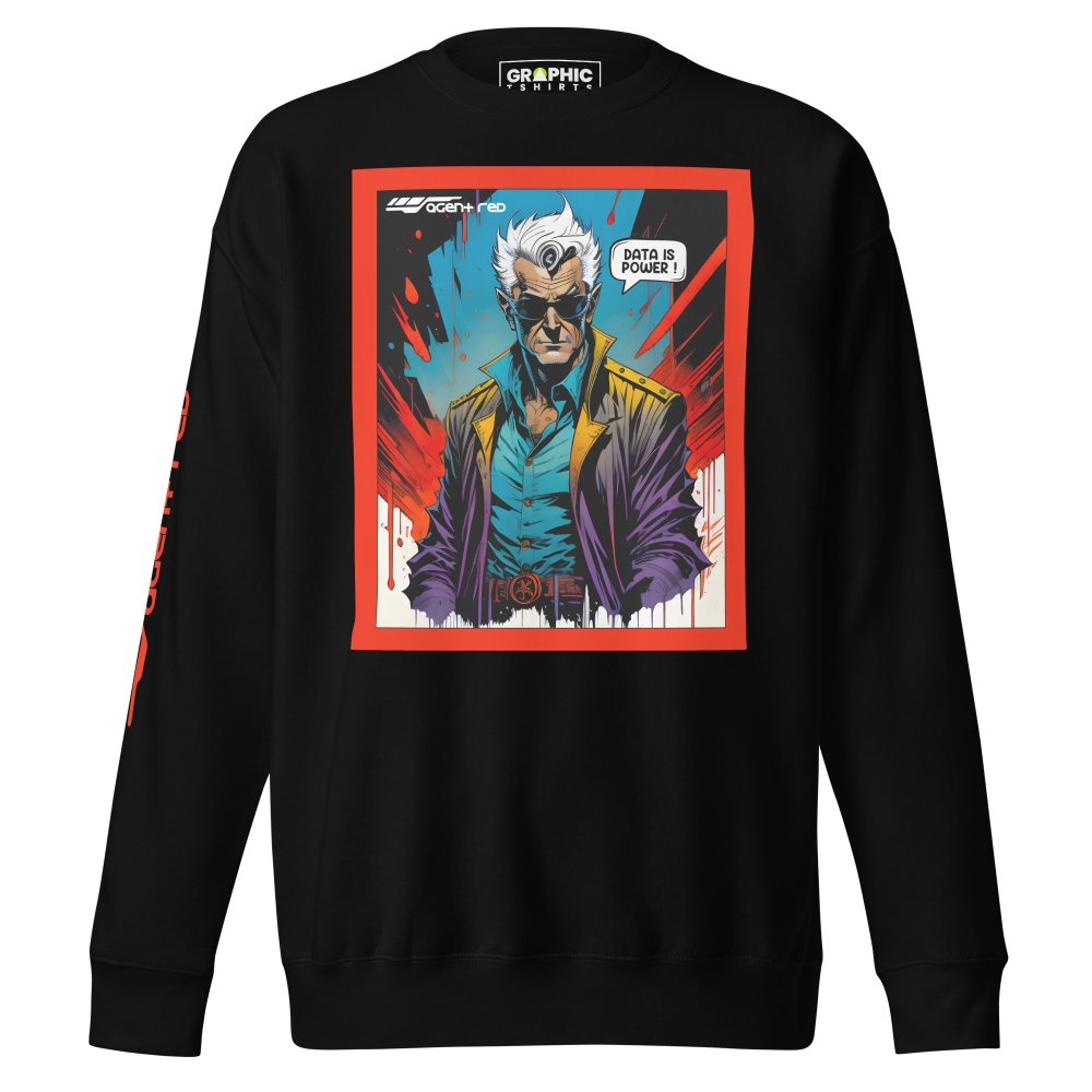 Unisex Premium Sweatshirt - Agent Red Cyberpunk Series v.2 — GRAPHIC T-SHIRTS