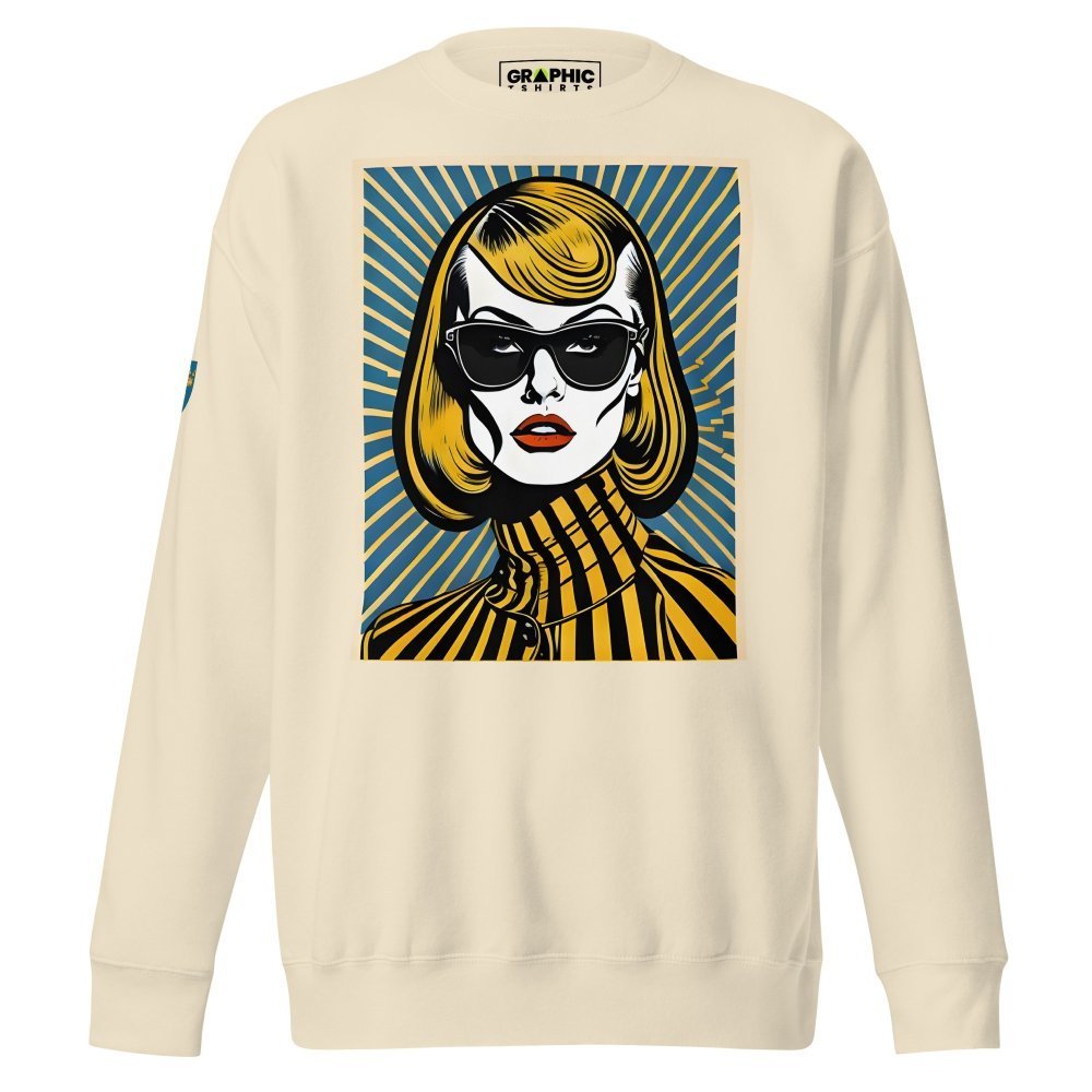 Unisex Premium Sweatshirt - Swedish Vintage Fashion Series v.87 — GRAPHIC T-SHIRTS