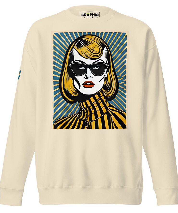 Unisex Premium Sweatshirt - Swedish Vintage Fashion Series v.87 | Sweatshirt | Buy Online | GRAPHIC T-SHIRTS