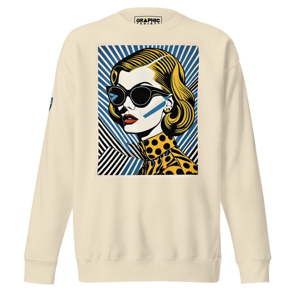 Unisex Premium Sweatshirt - Swedish Vintage Fashion Series v.84 — GRAPHIC T-SHIRTS