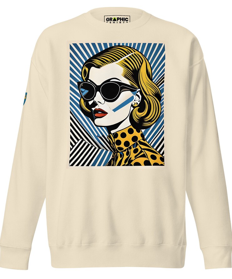 Unisex Premium Sweatshirt - Swedish Vintage Fashion Series v.84 | Sweatshirt | Buy Online | GRAPHIC T-SHIRTS