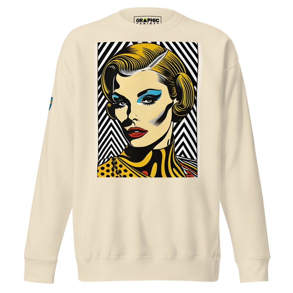 Unisex Premium Sweatshirt - Swedish Vintage Fashion Series v.80 — GRAPHIC T-SHIRTS