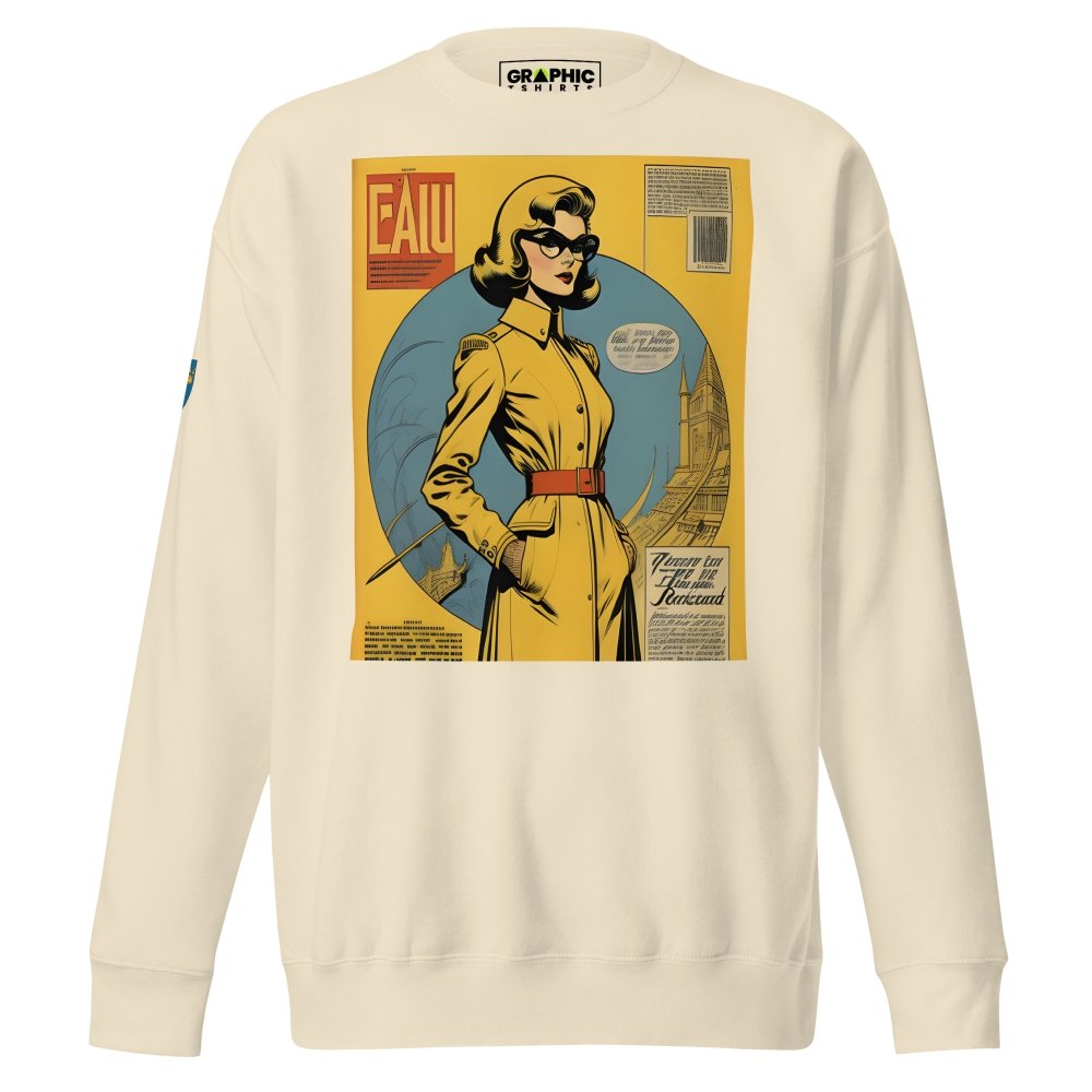 Unisex Premium Sweatshirt - Swedish Vintage Fashion Series v.55 — GRAPHIC T-SHIRTS