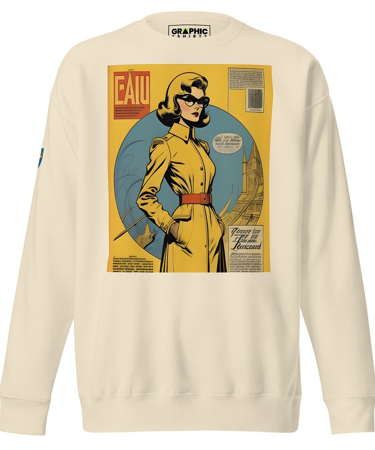 Unisex Premium Sweatshirt - Swedish Vintage Fashion Series v.55 | Sweatshirt | Buy Online | GRAPHIC T-SHIRTS