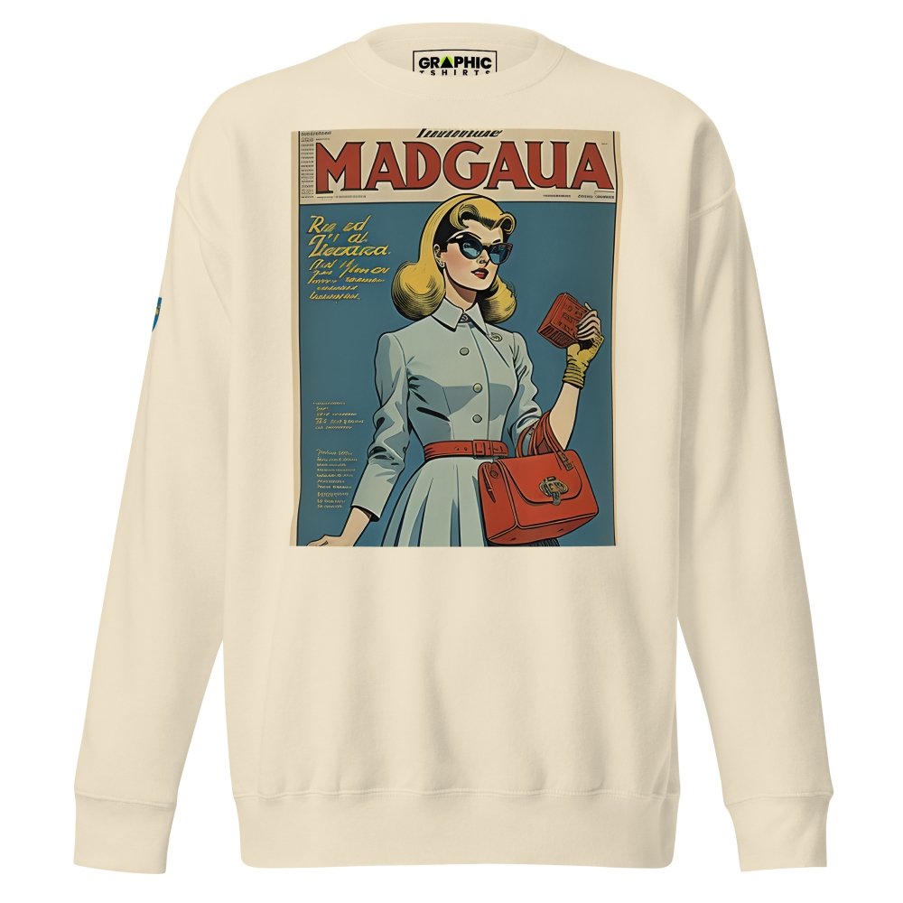 Unisex Premium Sweatshirt - Swedish Vintage Fashion Series v.54 — GRAPHIC T-SHIRTS