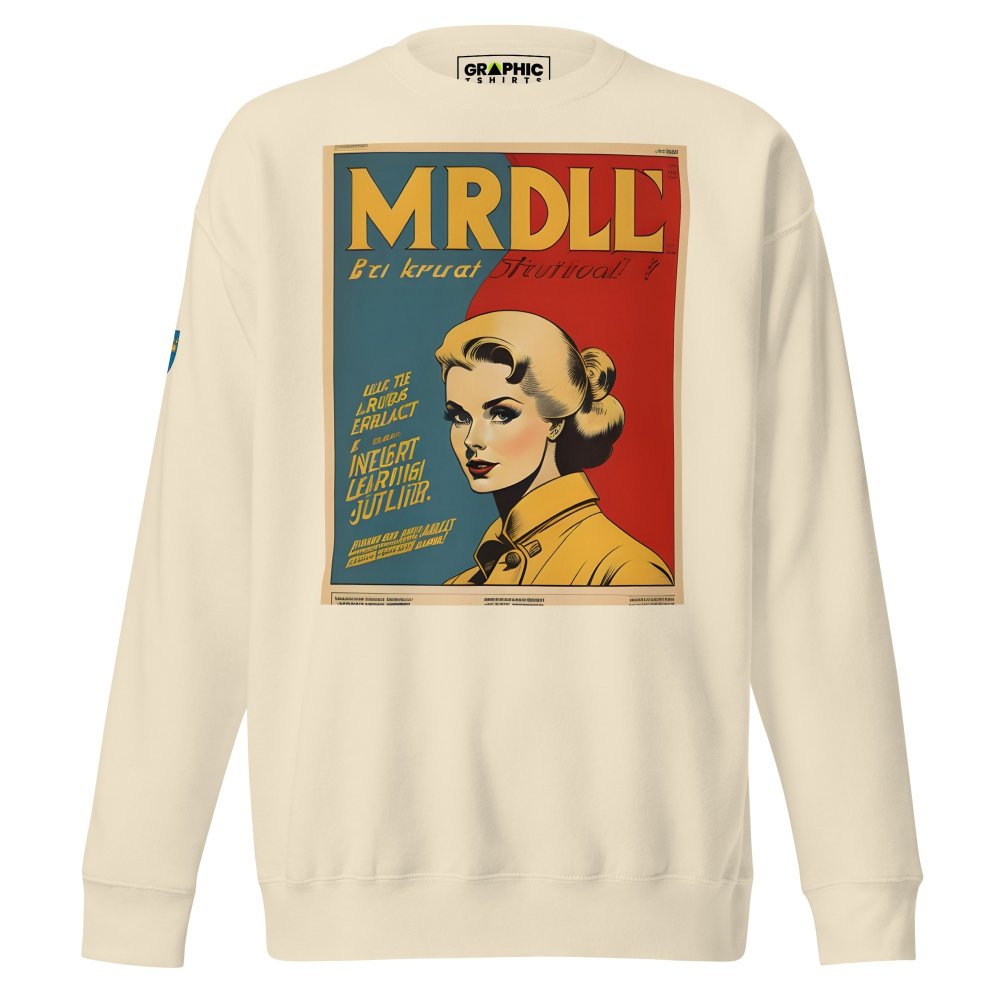 Unisex Premium Sweatshirt - Swedish Vintage Fashion Series v.53 — GRAPHIC T-SHIRTS