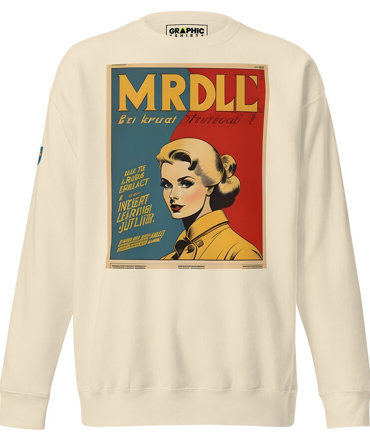 Unisex Premium Sweatshirt - Swedish Vintage Fashion Series v.53 | Sweatshirt | Buy Online | GRAPHIC T-SHIRTS
