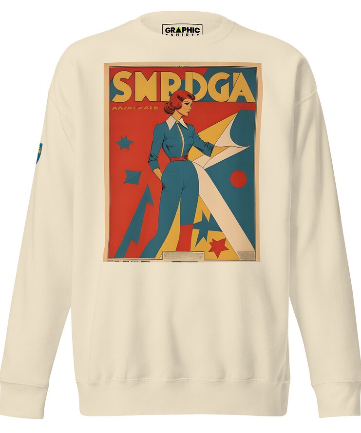 Unisex Premium Sweatshirt - Swedish Vintage Fashion Series v.51 | Sweatshirt | Buy Online | GRAPHIC T-SHIRTS