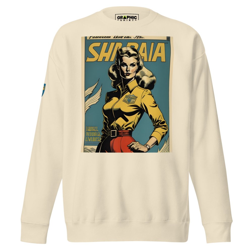 Unisex Premium Sweatshirt - Swedish Vintage Fashion Series v.50 — GRAPHIC T-SHIRTS
