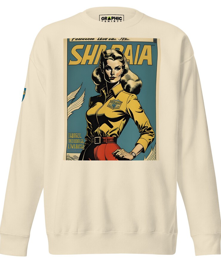 Unisex Premium Sweatshirt - Swedish Vintage Fashion Series v.50 | Sweatshirt | Buy Online | GRAPHIC T-SHIRTS