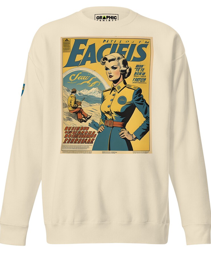Unisex Premium Sweatshirt - Swedish Vintage Fashion Series v.48 | Sweatshirt | Buy Online | GRAPHIC T-SHIRTS