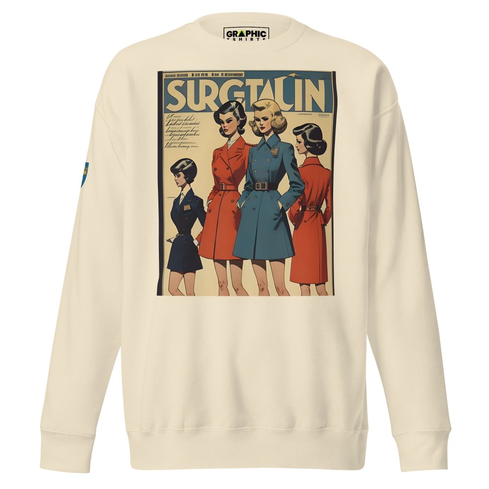 Unisex Premium Sweatshirt - Swedish Vintage Fashion Series v.45 — GRAPHIC T-SHIRTS