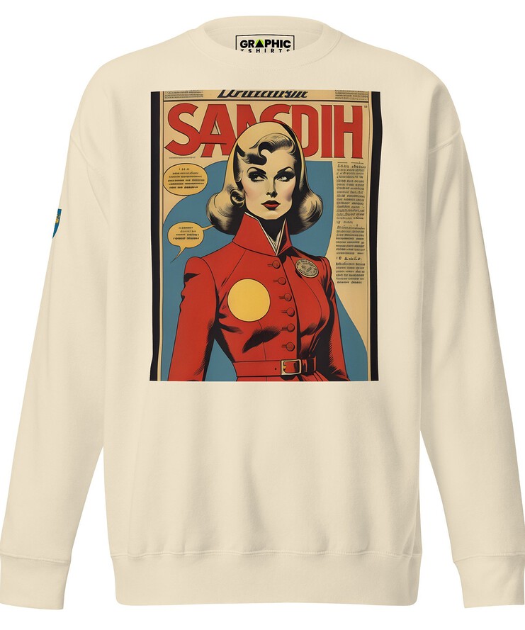 Unisex Premium Sweatshirt - Swedish Vintage Fashion Series v.44 | Sweatshirt | Buy Online | GRAPHIC T-SHIRTS