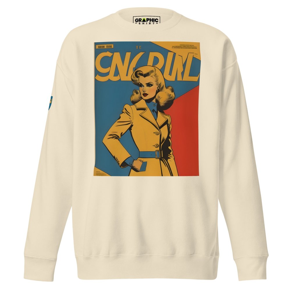 Unisex Premium Sweatshirt - Swedish Vintage Fashion Series v.42 — GRAPHIC T-SHIRTS