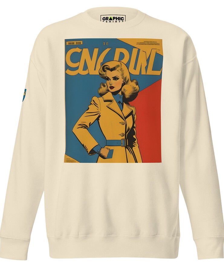 Unisex Premium Sweatshirt - Swedish Vintage Fashion Series v.42 | Sweatshirt | Buy Online | GRAPHIC T-SHIRTS