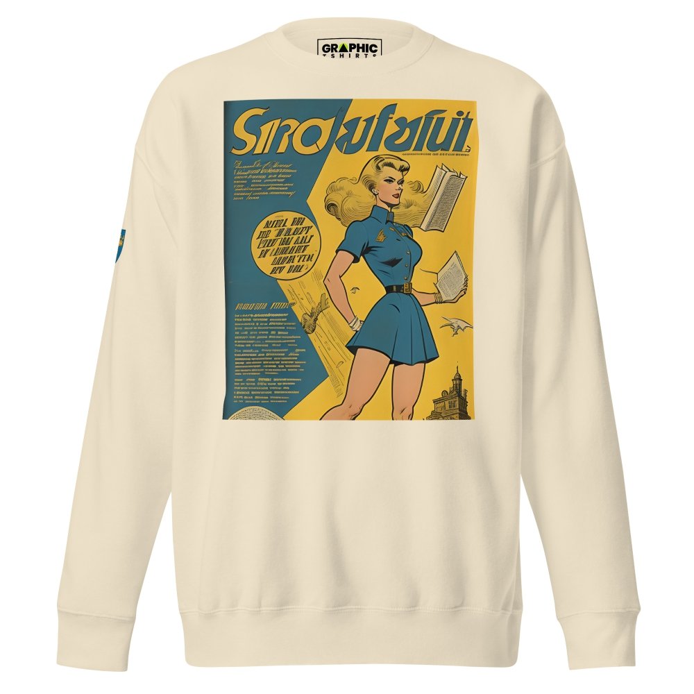 Unisex Premium Sweatshirt - Swedish Vintage Fashion Series v.40 — GRAPHIC T-SHIRTS