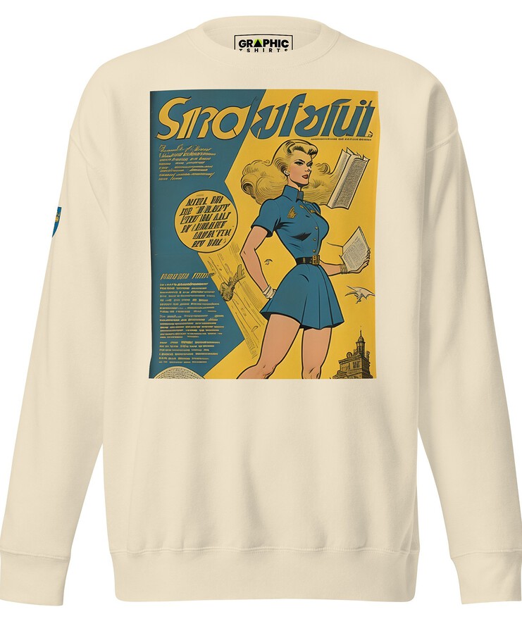 Unisex Premium Sweatshirt - Swedish Vintage Fashion Series v.40 | Sweatshirt | Buy Online | GRAPHIC T-SHIRTS