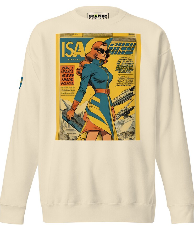 Unisex Premium Sweatshirt - Swedish Vintage Fashion Series v.32 | Sweatshirt | Buy Online | GRAPHIC T-SHIRTS