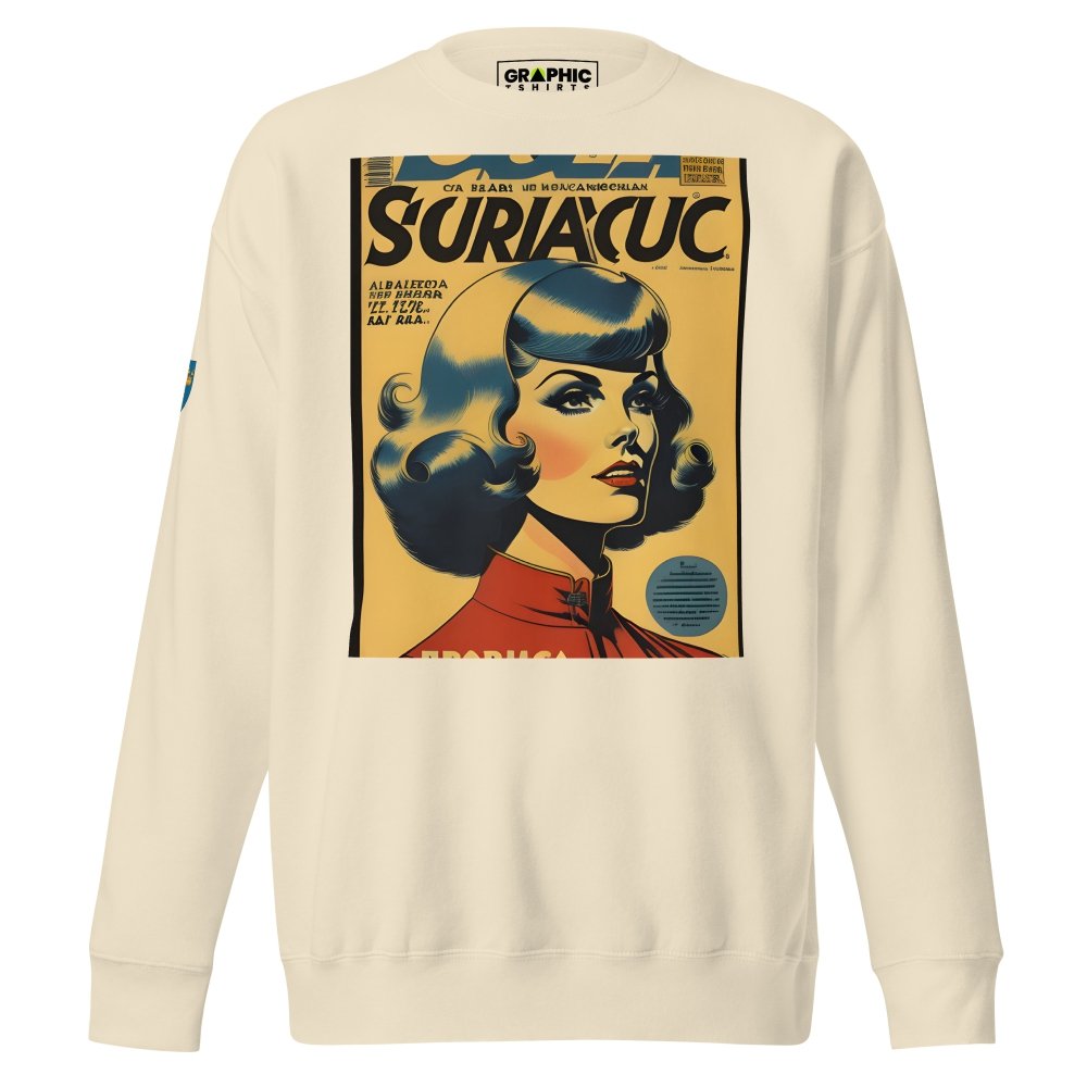Unisex Premium Sweatshirt - Swedish Vintage Fashion Series v.31 — GRAPHIC T-SHIRTS