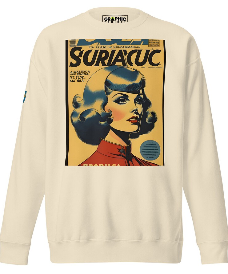 Unisex Premium Sweatshirt - Swedish Vintage Fashion Series v.31 | Sweatshirt | Buy Online | GRAPHIC T-SHIRTS