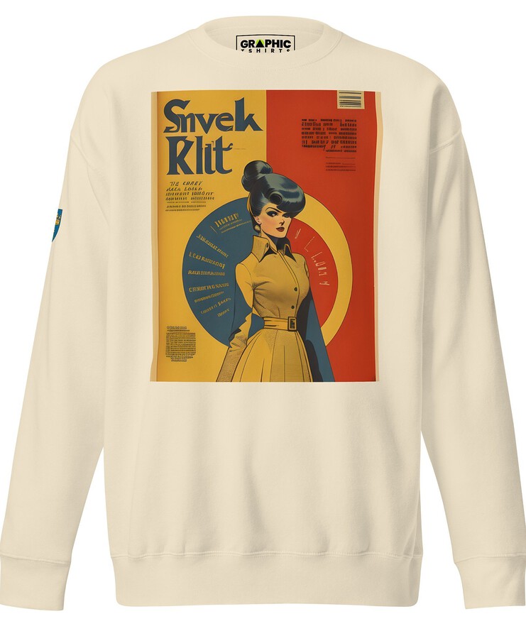 Unisex Premium Sweatshirt - Swedish Vintage Fashion Series v.30 | Sweatshirt | Buy Online | GRAPHIC T-SHIRTS