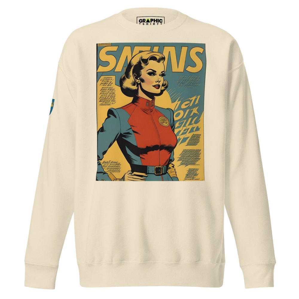 Unisex Premium Sweatshirt - Swedish Vintage Fashion Series v.26 — GRAPHIC T-SHIRTS