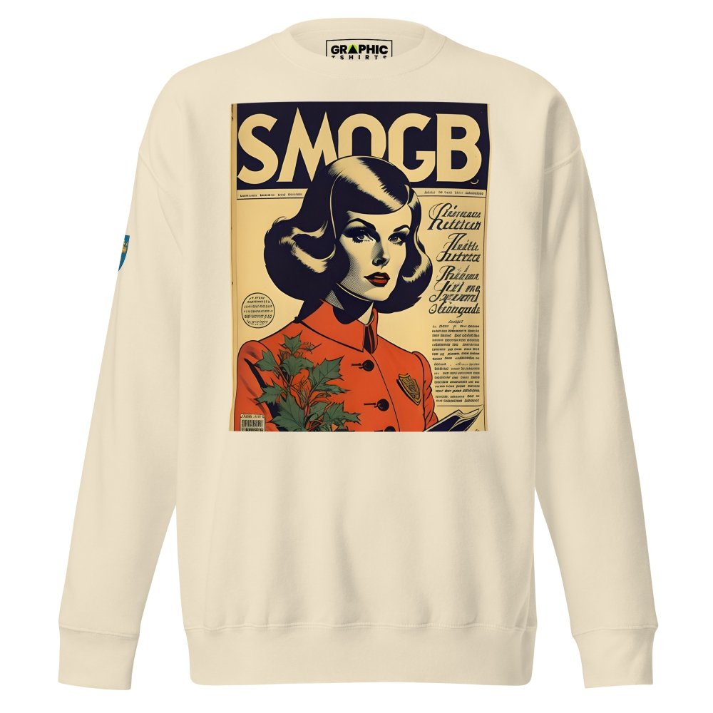 Unisex Premium Sweatshirt - Swedish Vintage Fashion Series v.24 — GRAPHIC T-SHIRTS