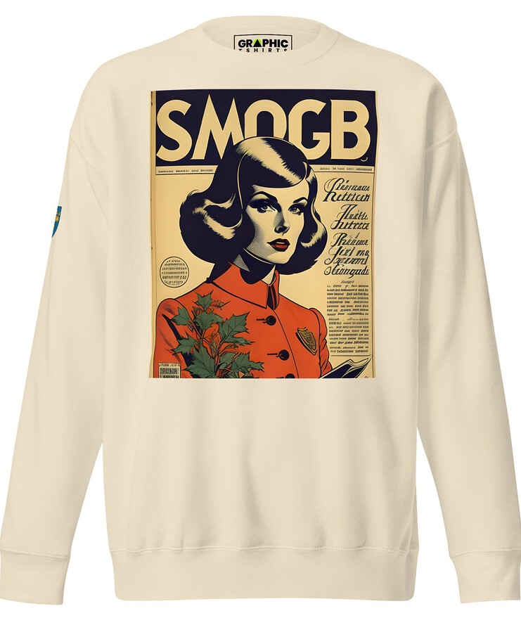 Unisex Premium Sweatshirt - Swedish Vintage Fashion Series v.24 | Sweatshirt | Buy Online | GRAPHIC T-SHIRTS