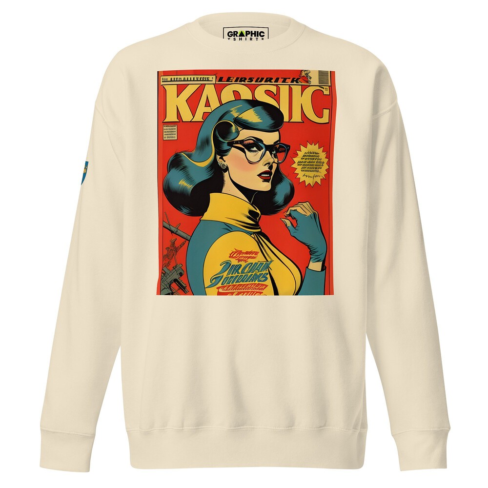 Unisex Premium Sweatshirt - Swedish Vintage Fashion Series v.23 — GRAPHIC T-SHIRTS