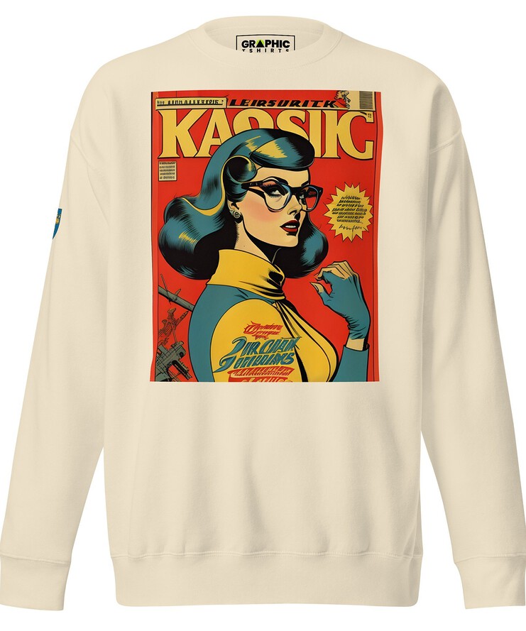 Unisex Premium Sweatshirt - Swedish Vintage Fashion Series v.23 | Sweatshirt | Buy Online | GRAPHIC T-SHIRTS