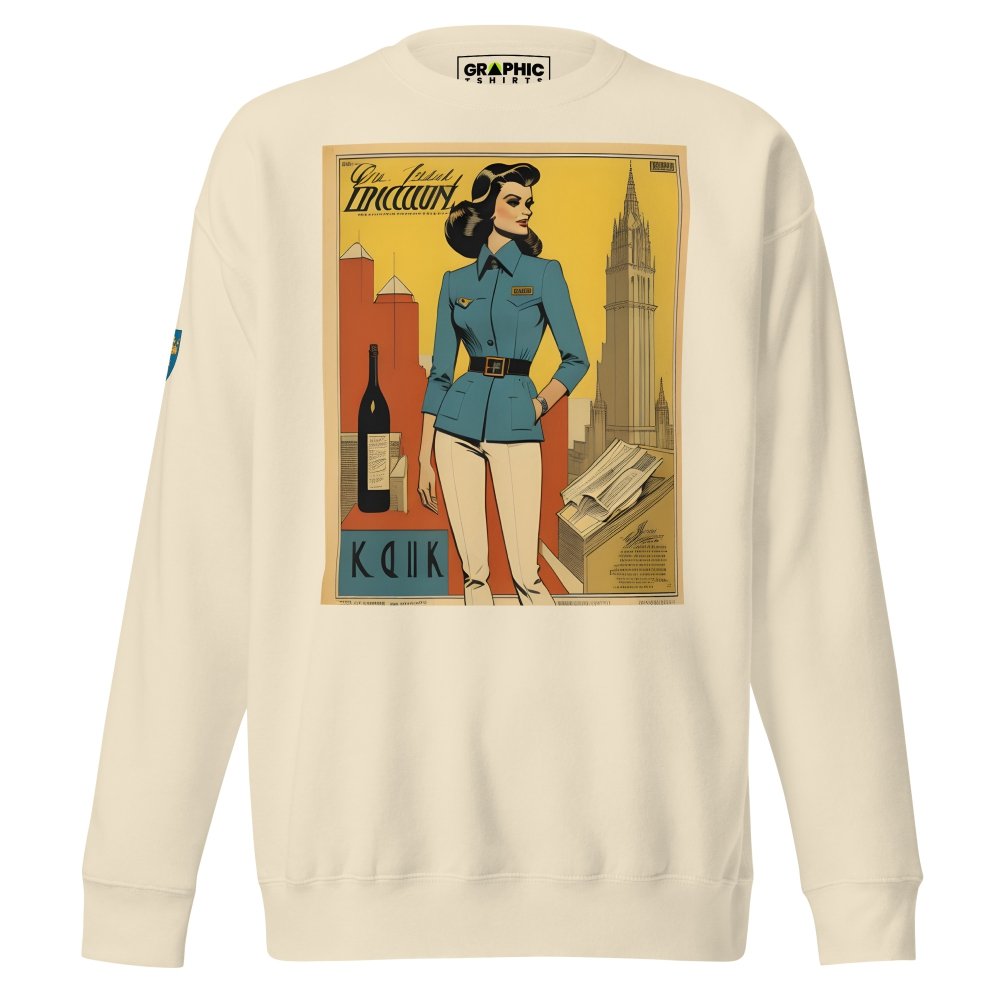 Unisex Premium Sweatshirt - Swedish Vintage Fashion Series v.20 — GRAPHIC T-SHIRTS
