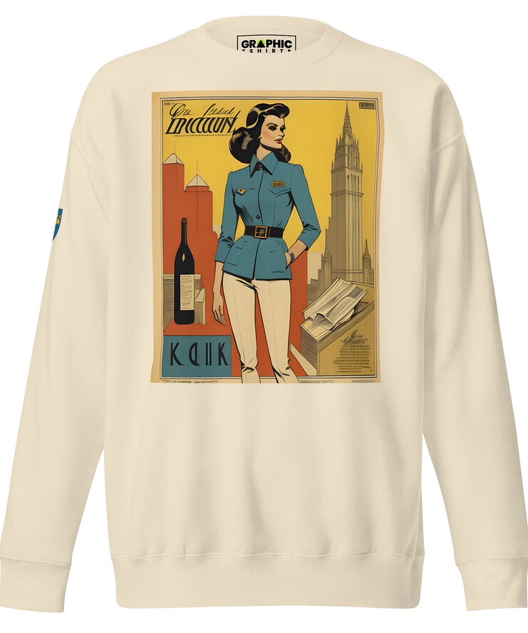 Unisex Premium Sweatshirt - Swedish Vintage Fashion Series v.20 | Sweatshirt | Buy Online | GRAPHIC T-SHIRTS