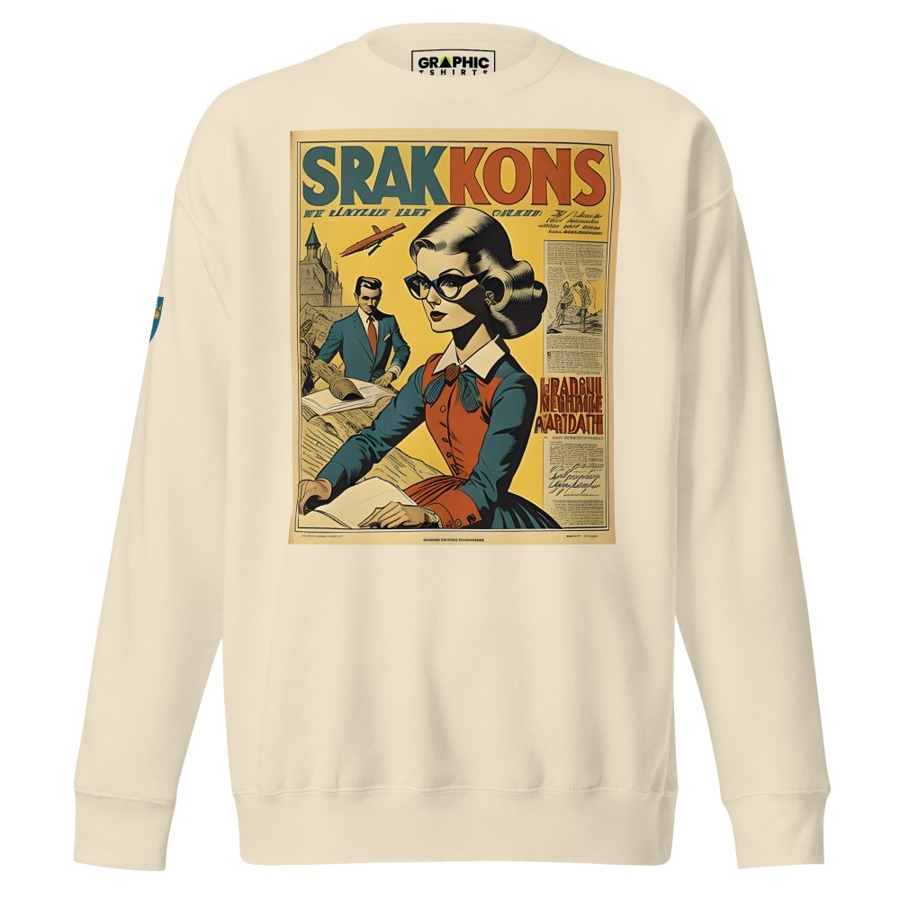 Unisex Premium Sweatshirt - Swedish Vintage Fashion Series v.19 — GRAPHIC T-SHIRTS