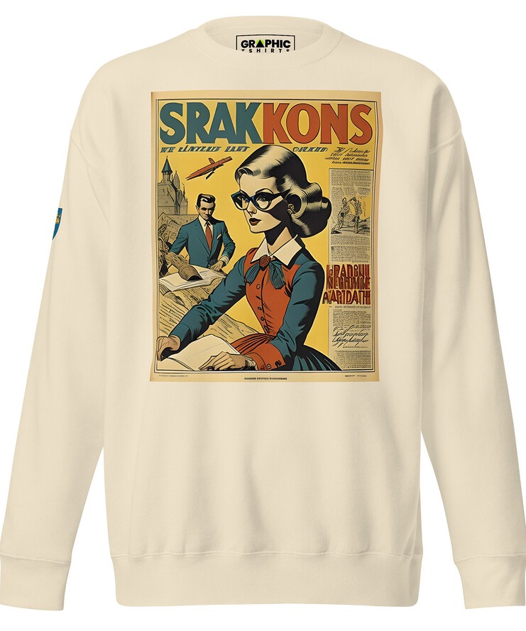 Unisex Premium Sweatshirt - Swedish Vintage Fashion Series v.19 | Sweatshirt | Buy Online | GRAPHIC T-SHIRTS