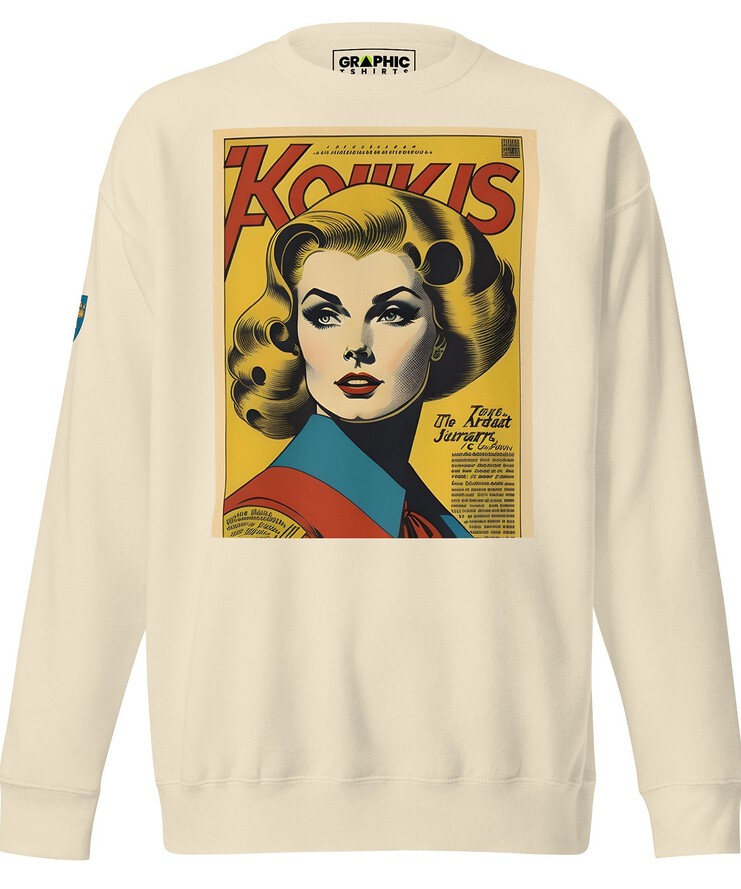 Unisex Premium Sweatshirt - Swedish Vintage Fashion Series v.17 | Sweatshirt | Buy Online | GRAPHIC T-SHIRTS