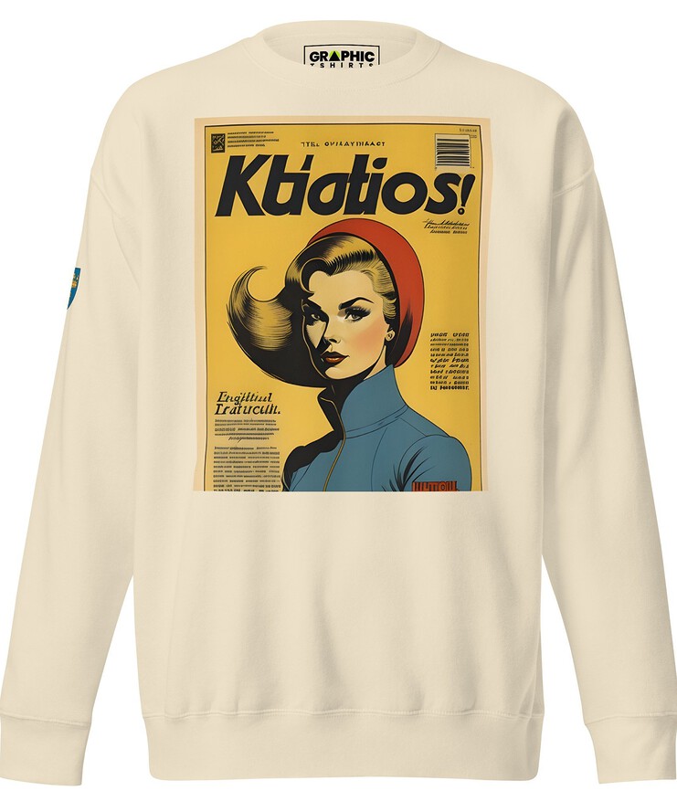 Unisex Premium Sweatshirt - Swedish Vintage Fashion Series v.15 | Sweatshirt | Buy Online | GRAPHIC T-SHIRTS