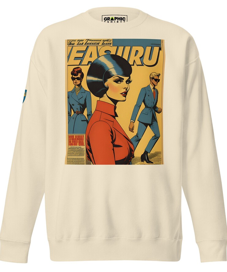 Unisex Premium Sweatshirt - Swedish Vintage Fashion Series v.13 | Sweatshirt | Buy Online | GRAPHIC T-SHIRTS
