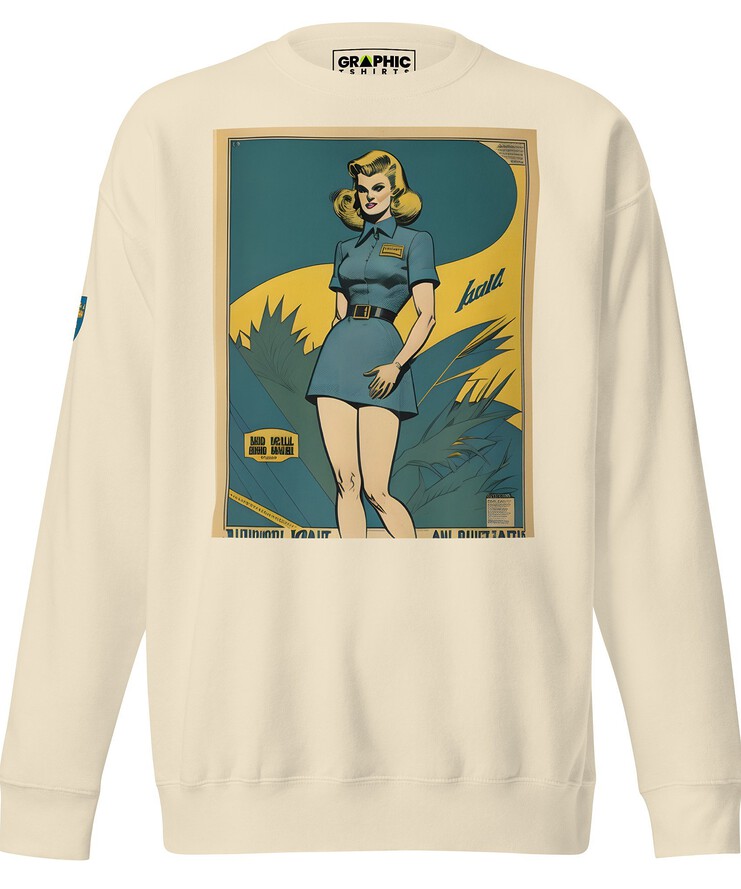 Unisex Premium Sweatshirt - Swedish Vintage Fashion Series v.11 | Sweatshirt | Buy Online | GRAPHIC T-SHIRTS