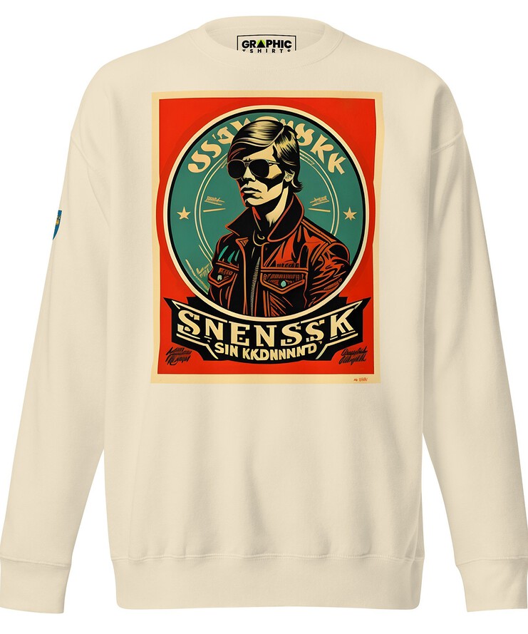 Unisex Premium Sweatshirt - Swedish Vintage Fashion Series v.9 | Sweatshirt | Buy Online | GRAPHIC T-SHIRTS