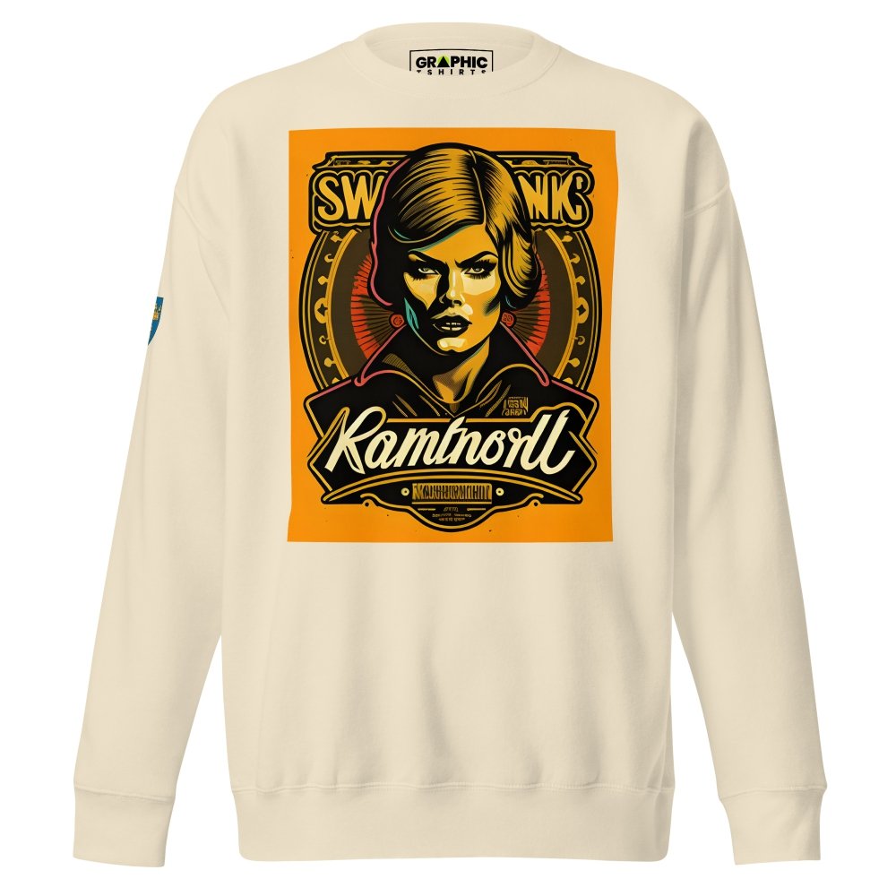 Unisex Premium Sweatshirt - Swedish Vintage Fashion Series v.7 — GRAPHIC T-SHIRTS